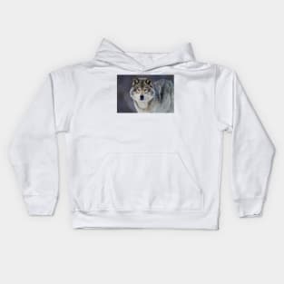 Gray Wolf Kids Hoodie